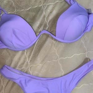 Platos closet, purple swimsuit, size medium